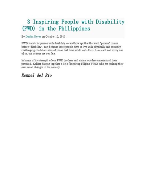 pwd slogan|3 Inspiring People with Disability (PWD) in the .